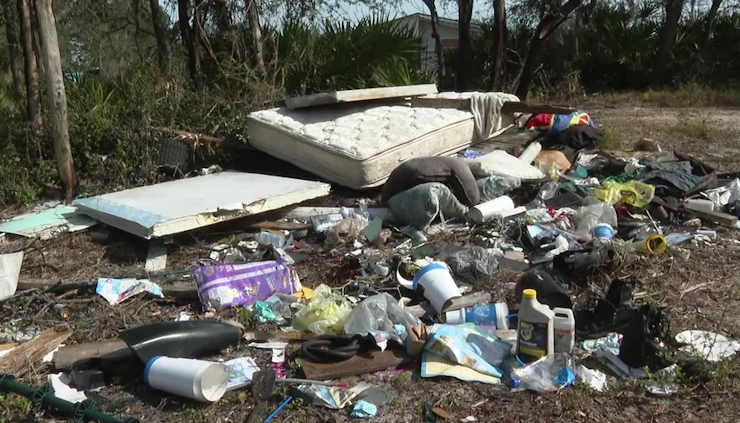 illegal dumping in St Petersburg, FL